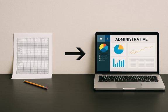 Cambia las hojas de cálculo por un software administrativo